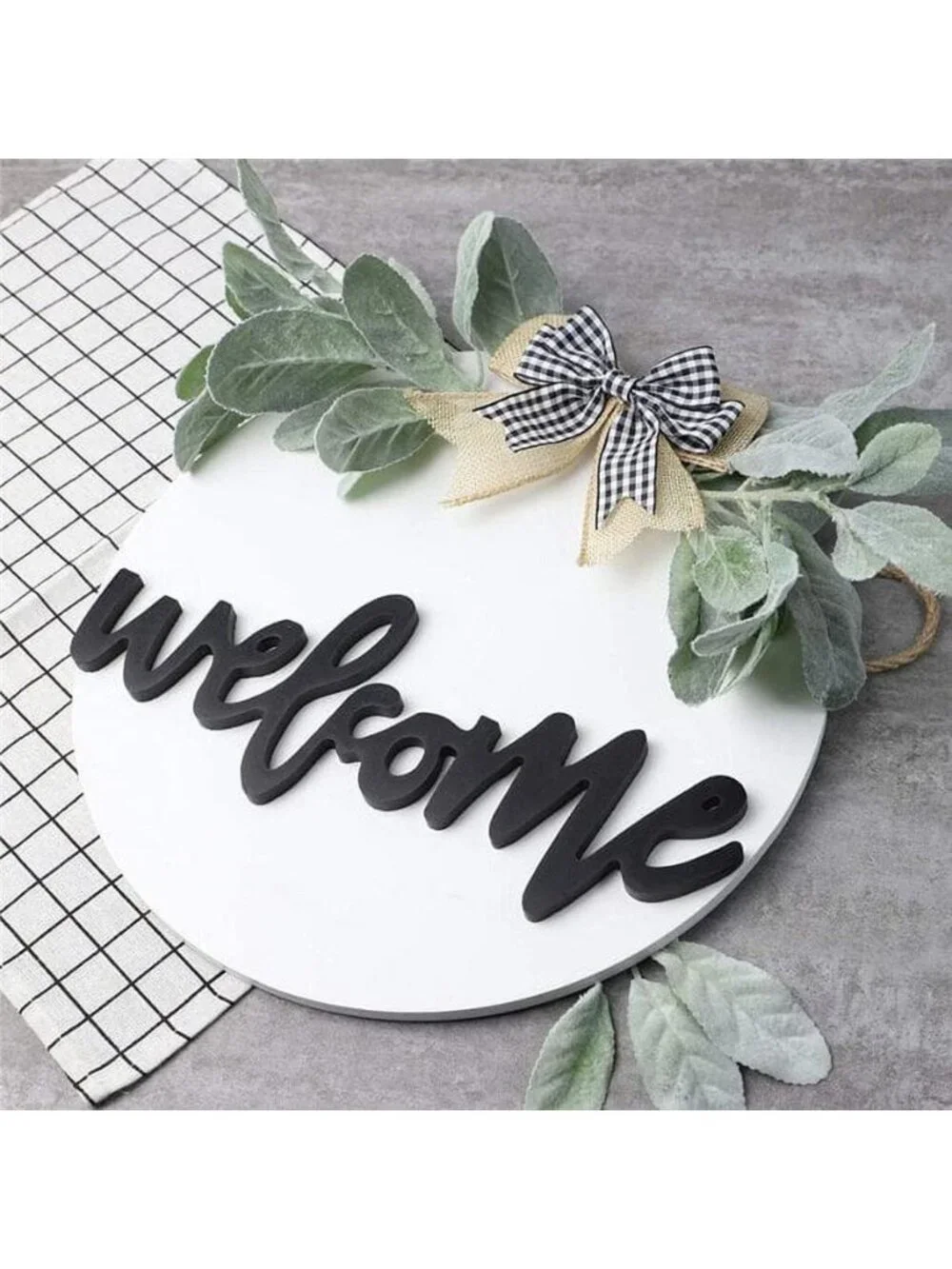 Welcome Sign for Front Door, Front Door Decor, Country Farmhouse Porch